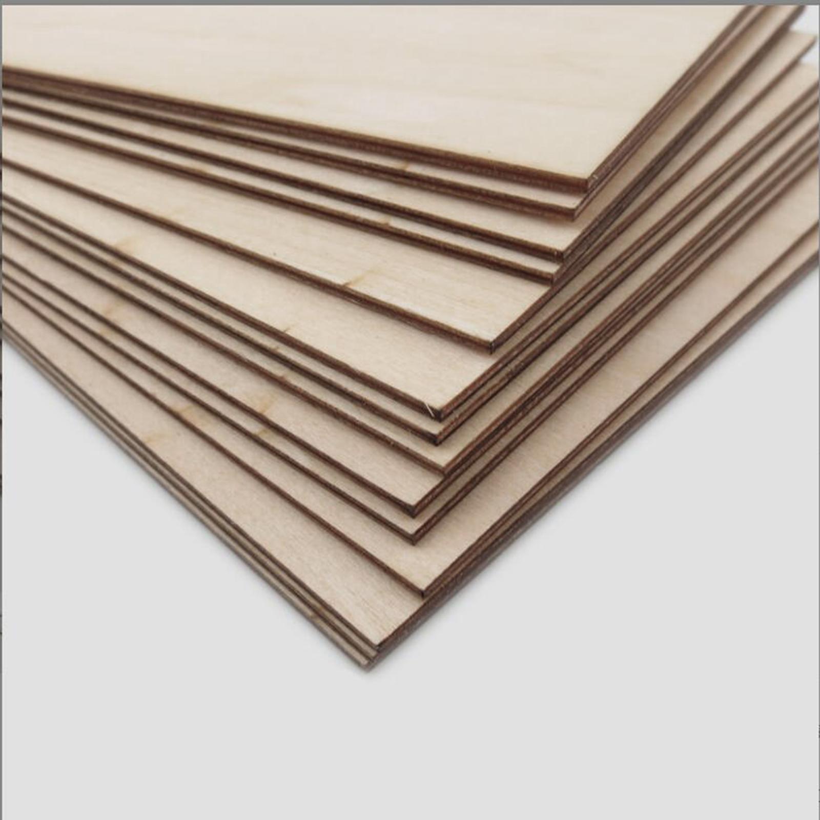 Art Craft House Making - 10 stuks houten platen, onafgewerkte planken,