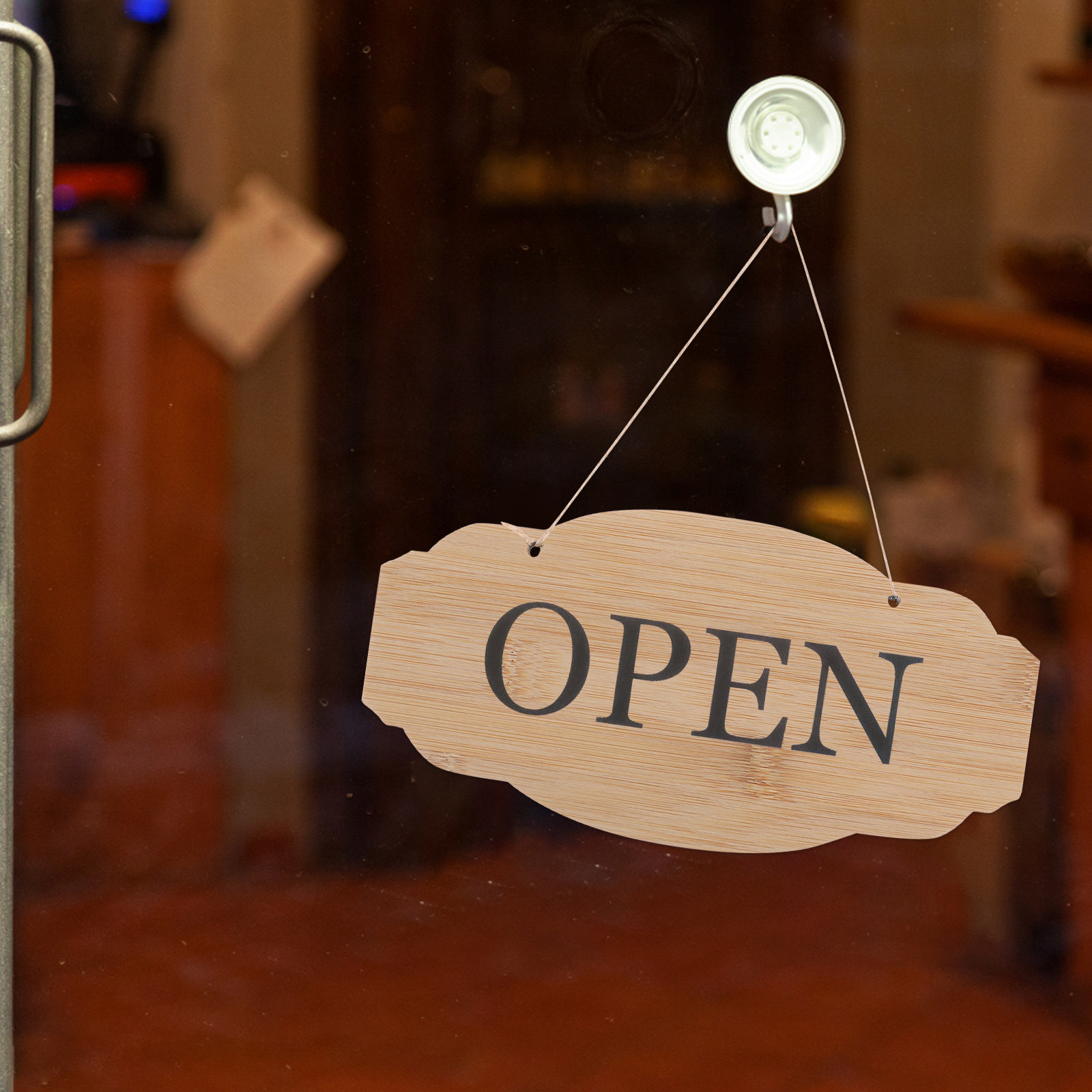 Art Craft Door - Leeg bamboe houten bord onbewerkt deurhangend