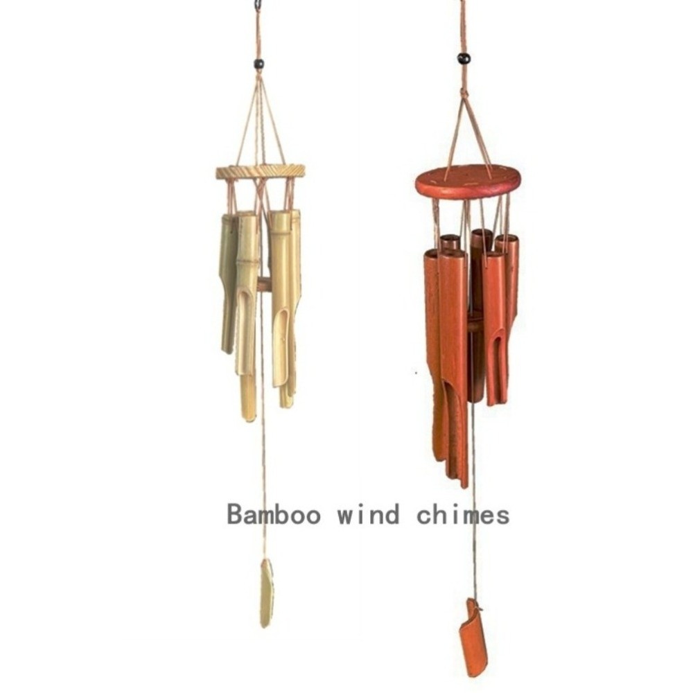 Art Craft Youtube - Retro 6 buizen bamboe windgong met