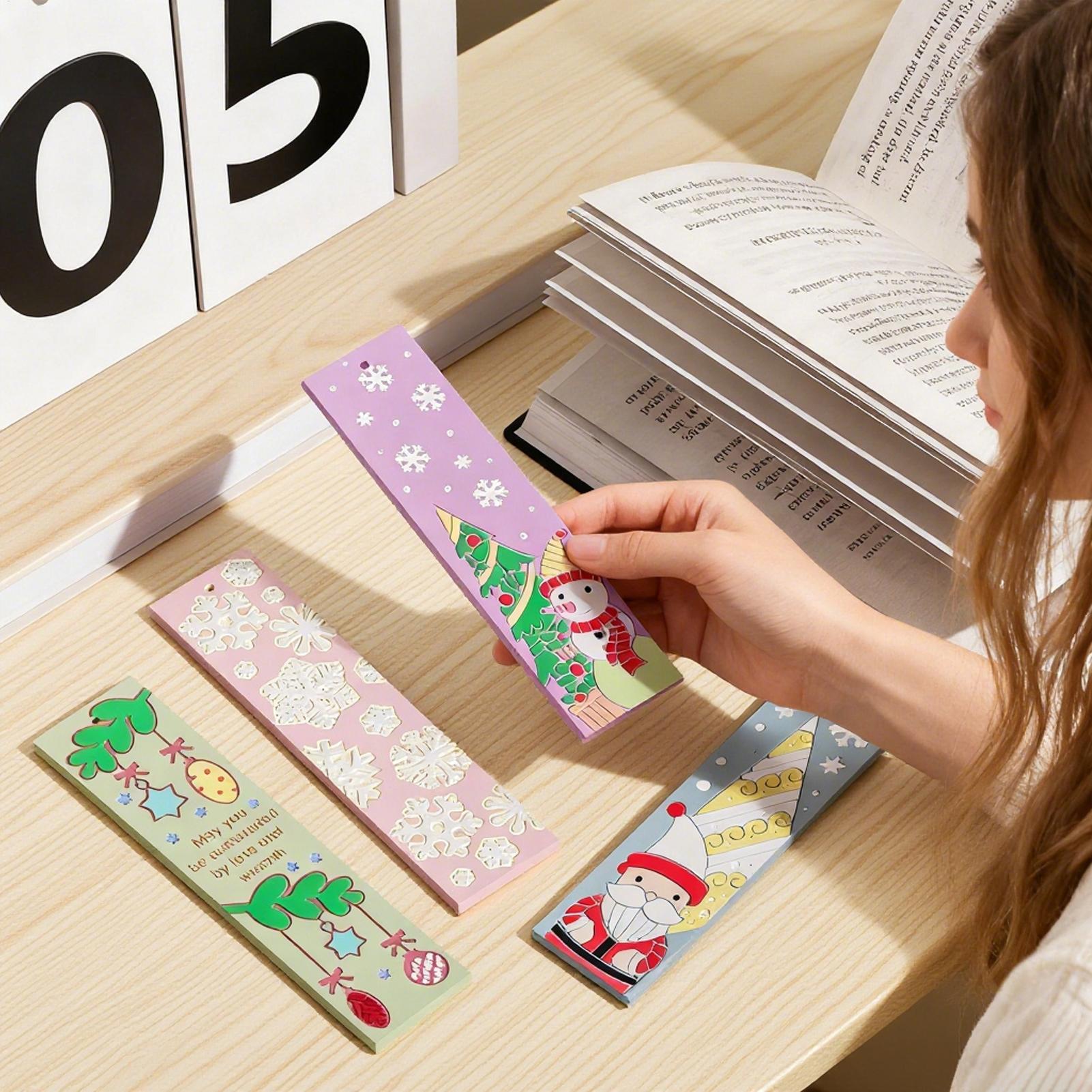 Art Craft Door - Bladwijzervorm 4-delig siliconen kerstbladwijzer kunstvormen decoratieve