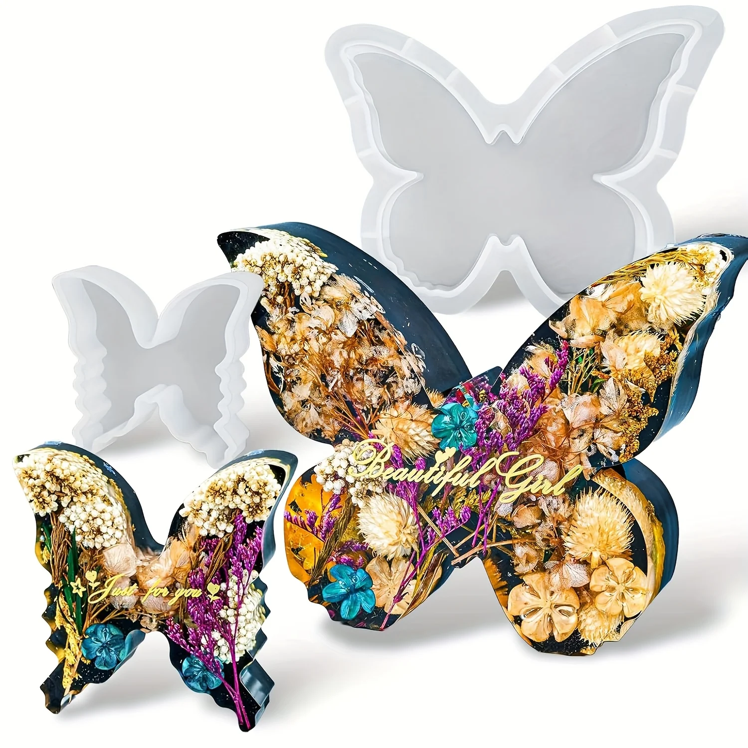 Art Craft Model - Twee maten vlinderharssets, met vlinderpatronen, geschikt