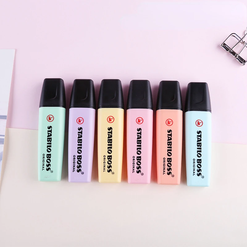 Stabilo Marker Boss - 6 kleuren STABILO BOSS Macaron Kleur