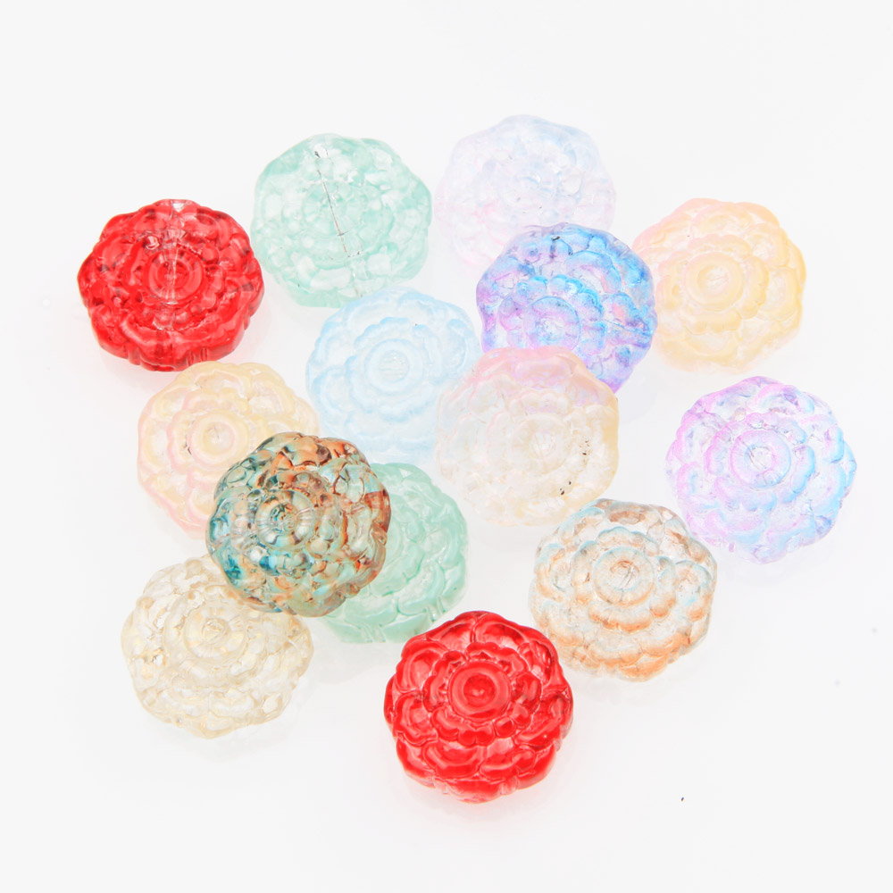 Art Craft Flower Making - 30 stks Glas Rose Bloem Kralen
