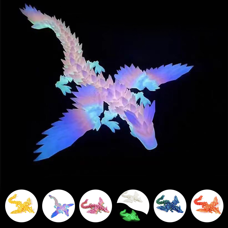 Dinosaur And Craft - 3D Geprinte Beweegbare Echinosaurus Figuur, Draakbeenmodel,