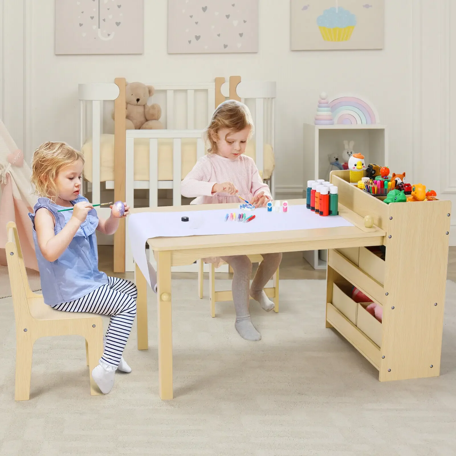 Art And Craft Quotes For Kids - Kinderkunsttafel en 2-stoelenset Ruime knutseltafel met