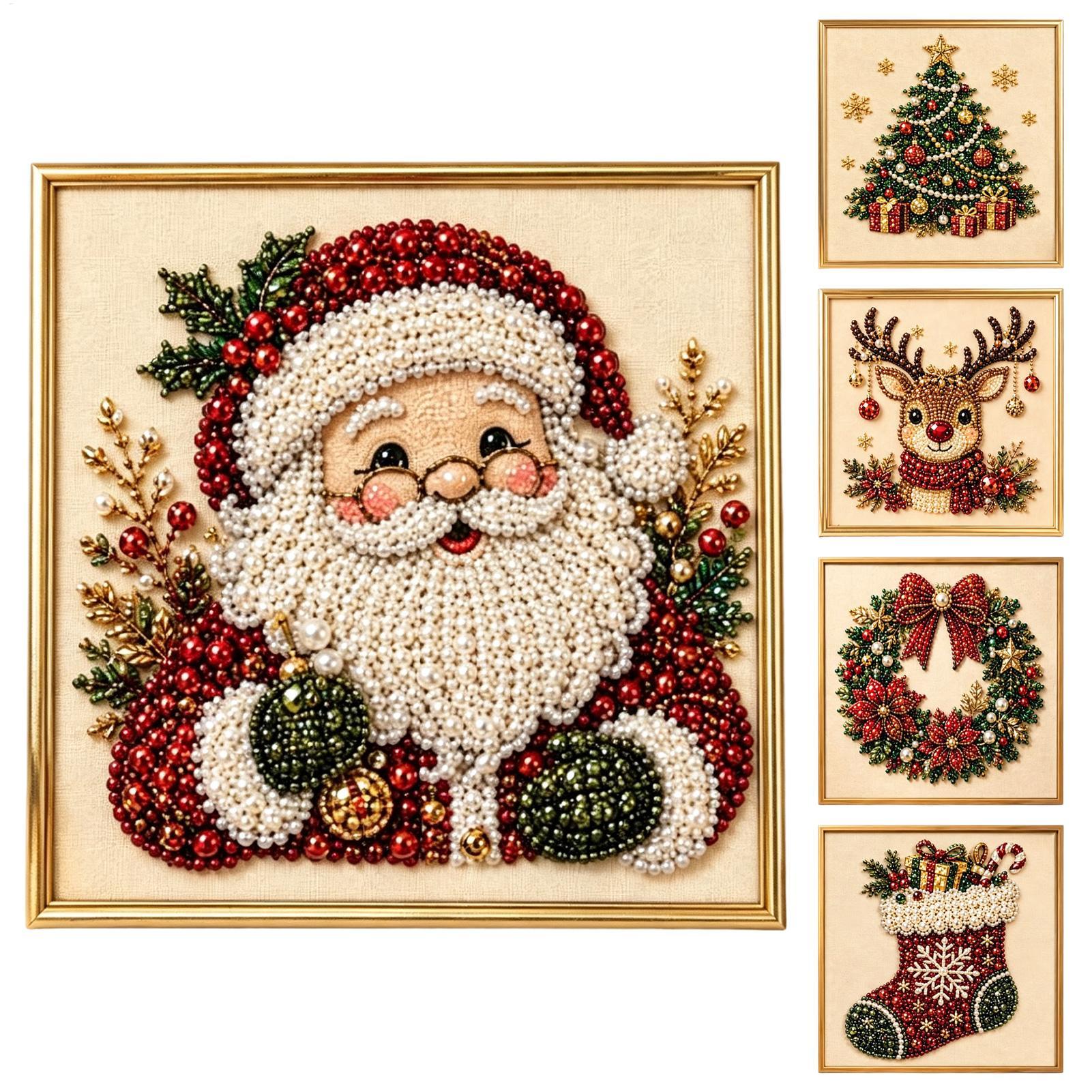 Art And Craft With Paint - Parel Schilderset Kerst Handgemaakte Decoratieve Frame