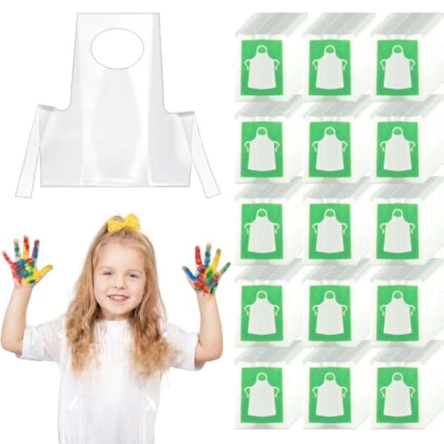 Art Craft Toddlers - HKACSTHI Wegwerp Schorten voor Kinderen, Plastic