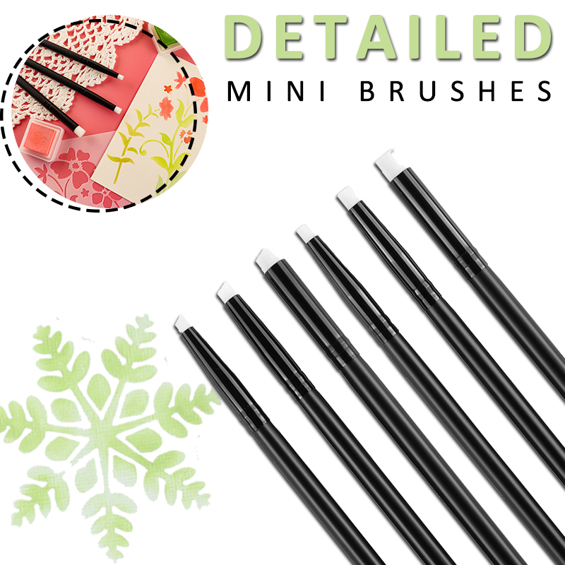 Art Craft Blend - Schuine/platte punt Mini gedetailleerde mengborstels Inktblenders