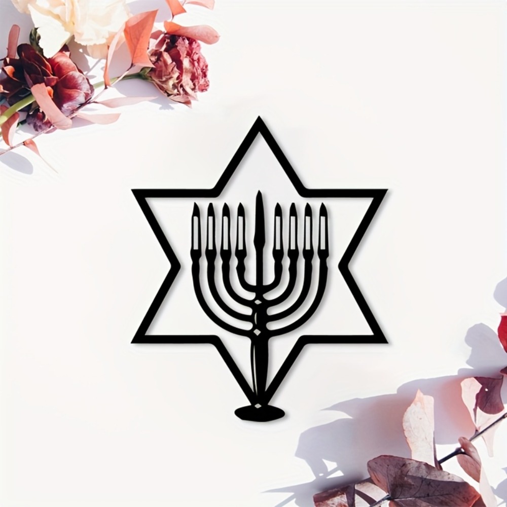 Art & Craft Teacher Vacancy - CIFBUY Metalen Wanddecoratie Menorah Ster van