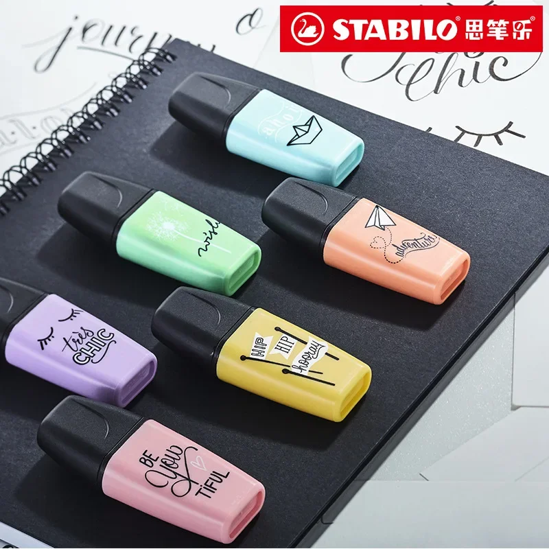 Stabilo Marker Boss - 3/6 Kleur/Set Duitse STABILO Mini BOSS