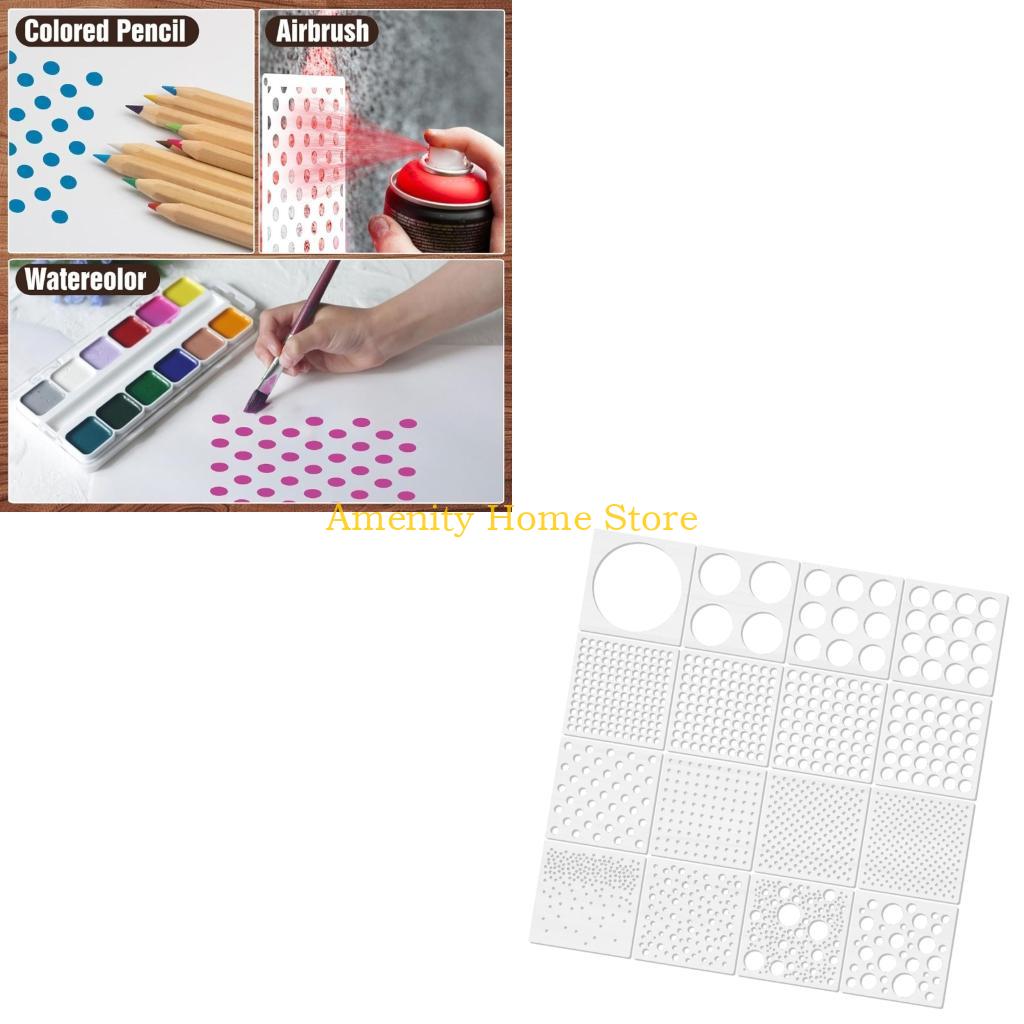 Art And Craft With Paint - F26C Rond ontwerp Dot Painting-sjablonenpakket, 16
