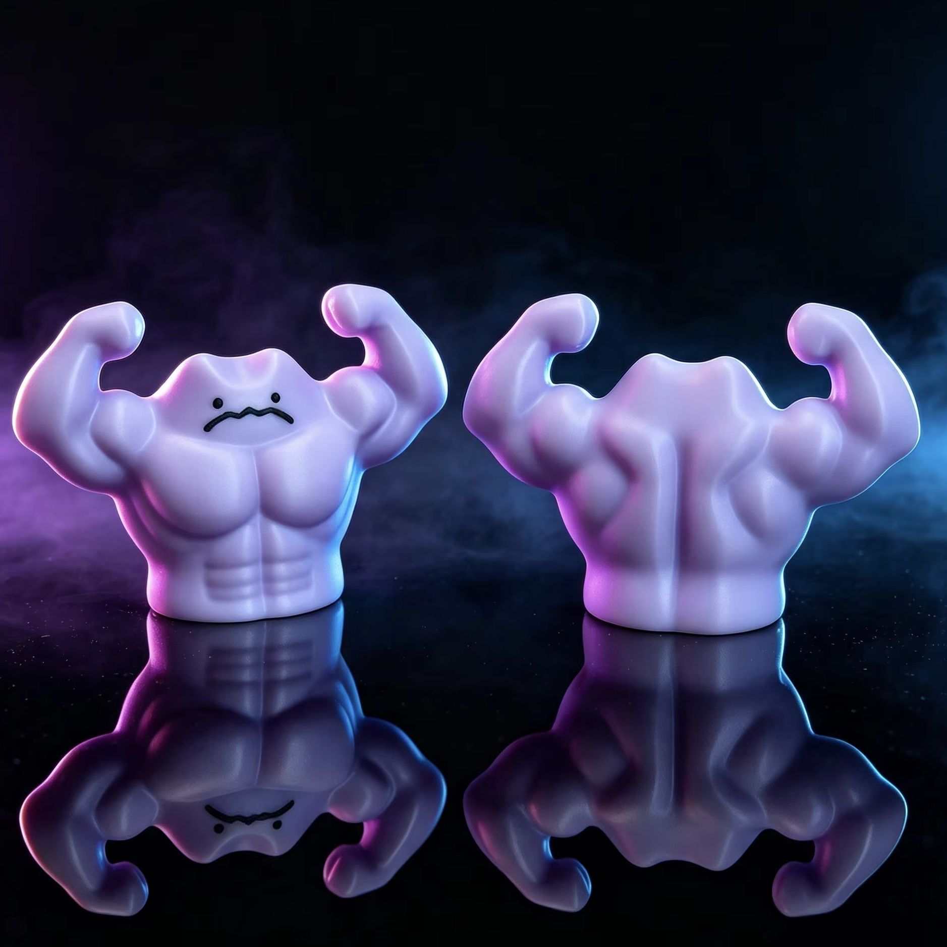 Art Craft Store - Pokémon Nieuwigheids-Stressverlichtende Sculptuur Gespierde Getransformeerde Ditto