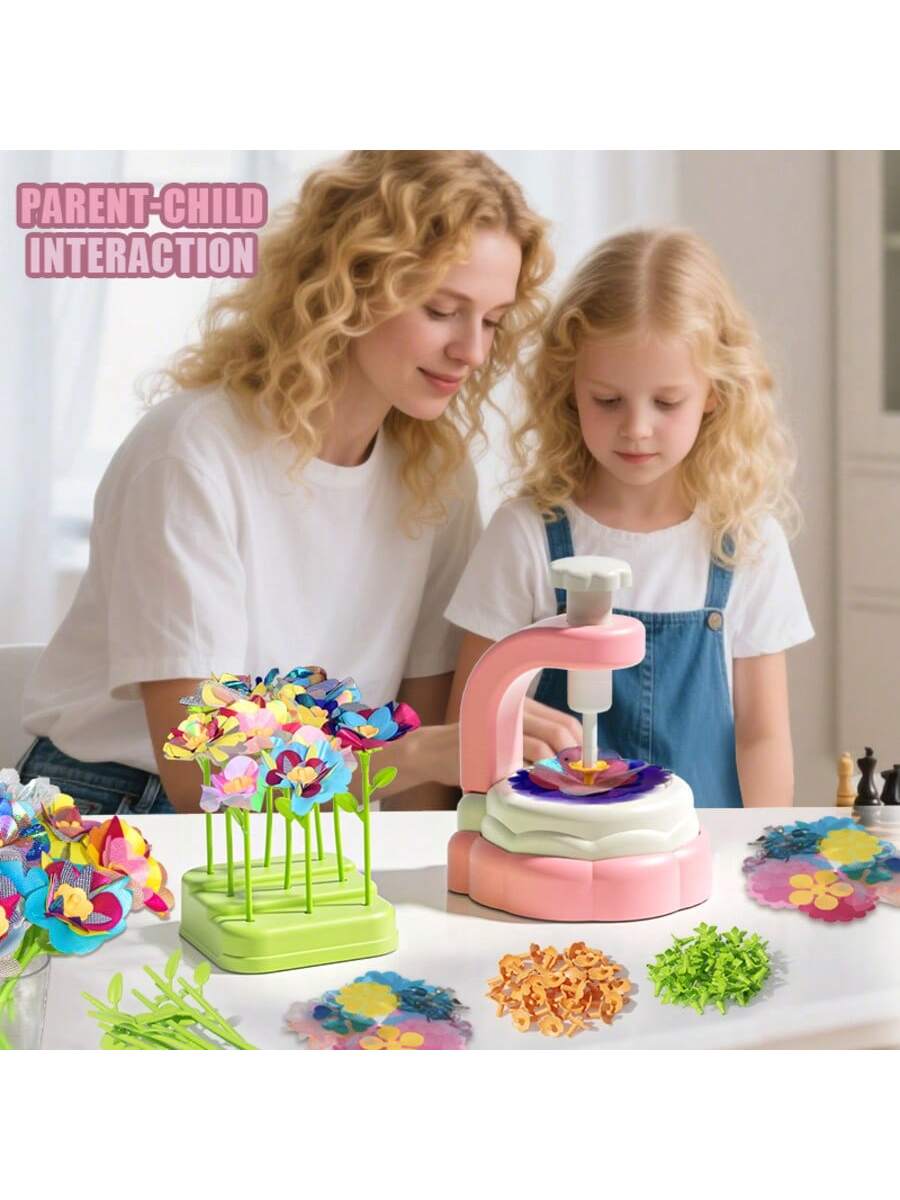 Art Craft 6 Year Old - Kids Flower Craft Kit met persmachine