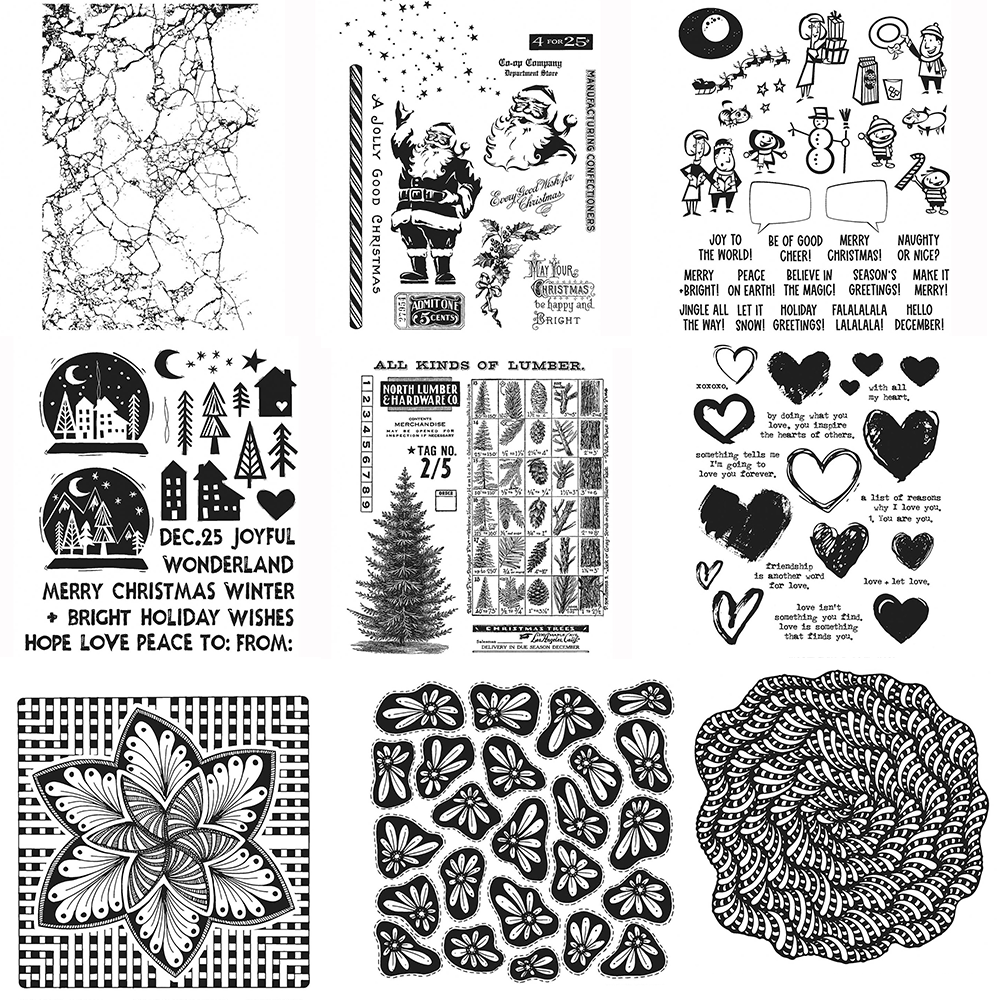 Art Craft Flower Making - Kerstboom Bloem Clear Stempels Voor DIY