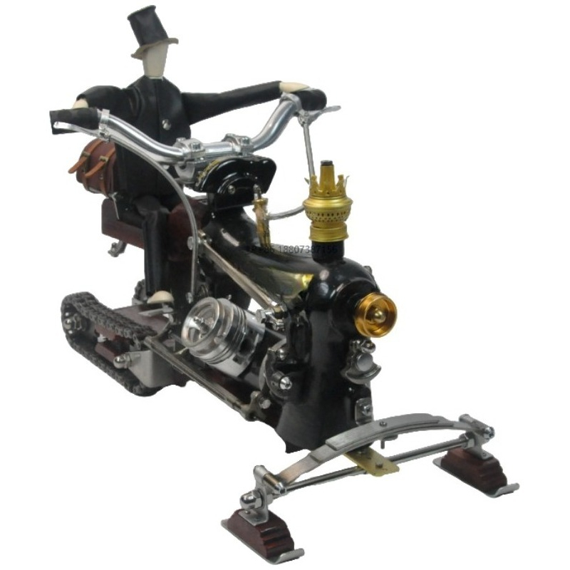 Art Craft Model - sneeuwscootermodel: een zorgvuldig vervaardigd metalen Steampunk-stijl