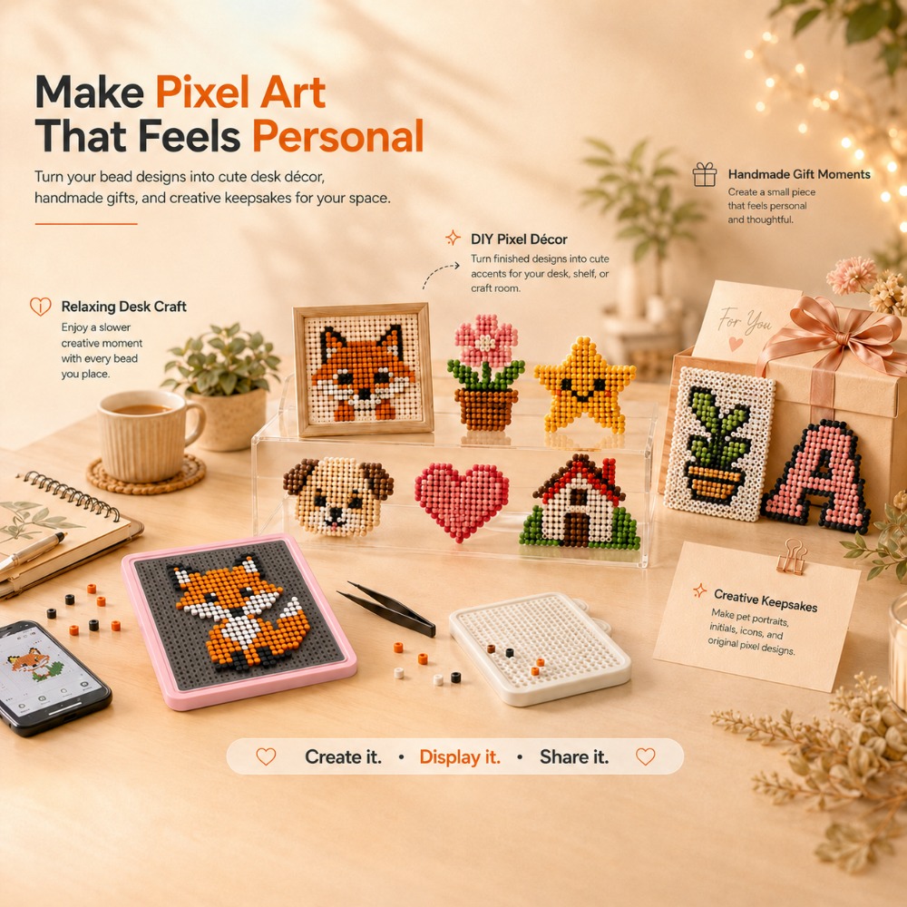 Art Craft Store - LED Smart Fuse Bead Pegboard, app-geleide