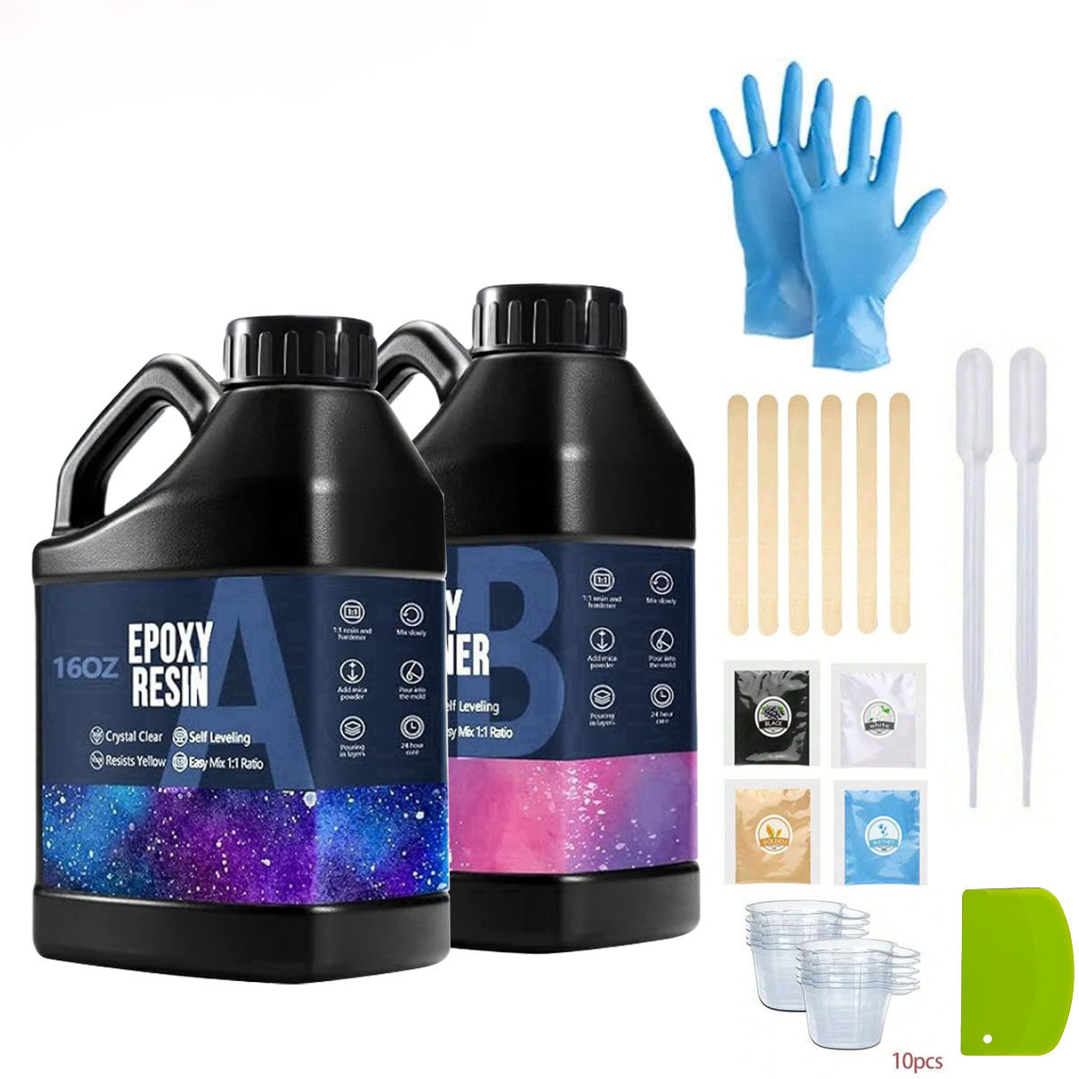 The Art And Craft Of Jewelry - 1000ml Kristalheldere Epoxyhars Kit Geen Vergeling