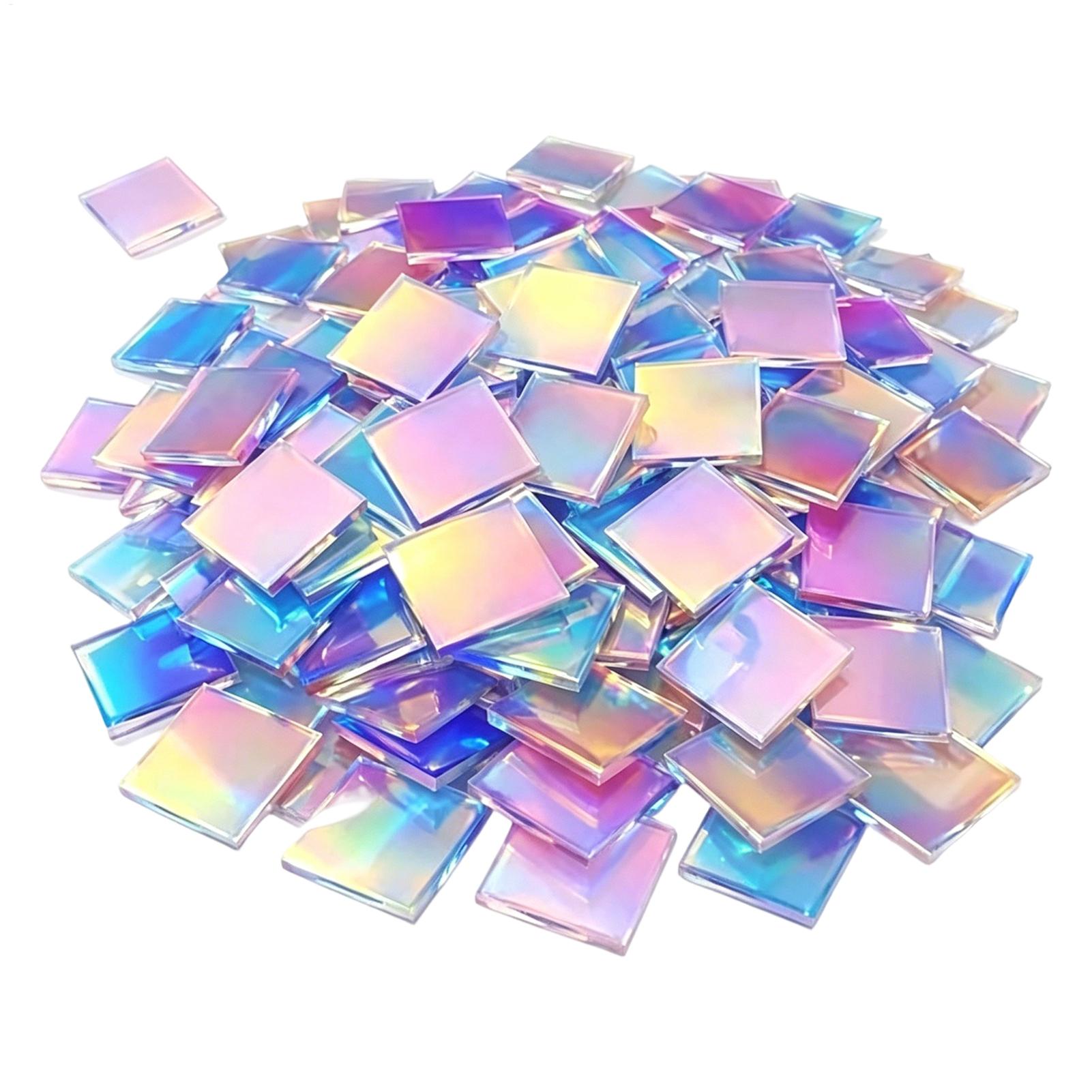The Art And Craft Of Jewelry - Mini acrylplaten 100 stuks regenboog holografische