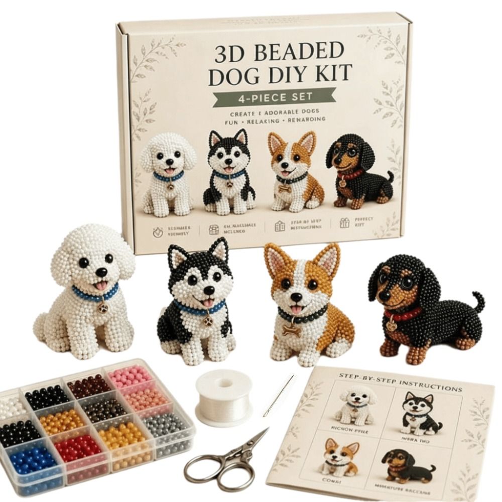 Miniatuur kralen 3D dieren knu - Art Craft And Design recensie en prijs