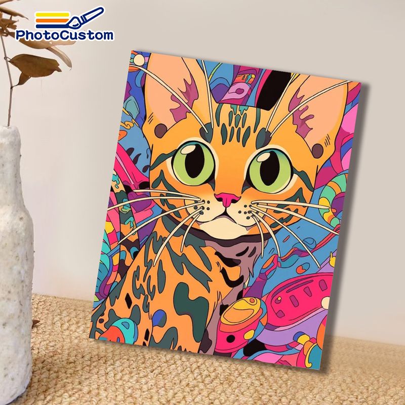 PhotoCustom Ginger Cat Schilde - Art Craft Ideas Easy recensie en prijs