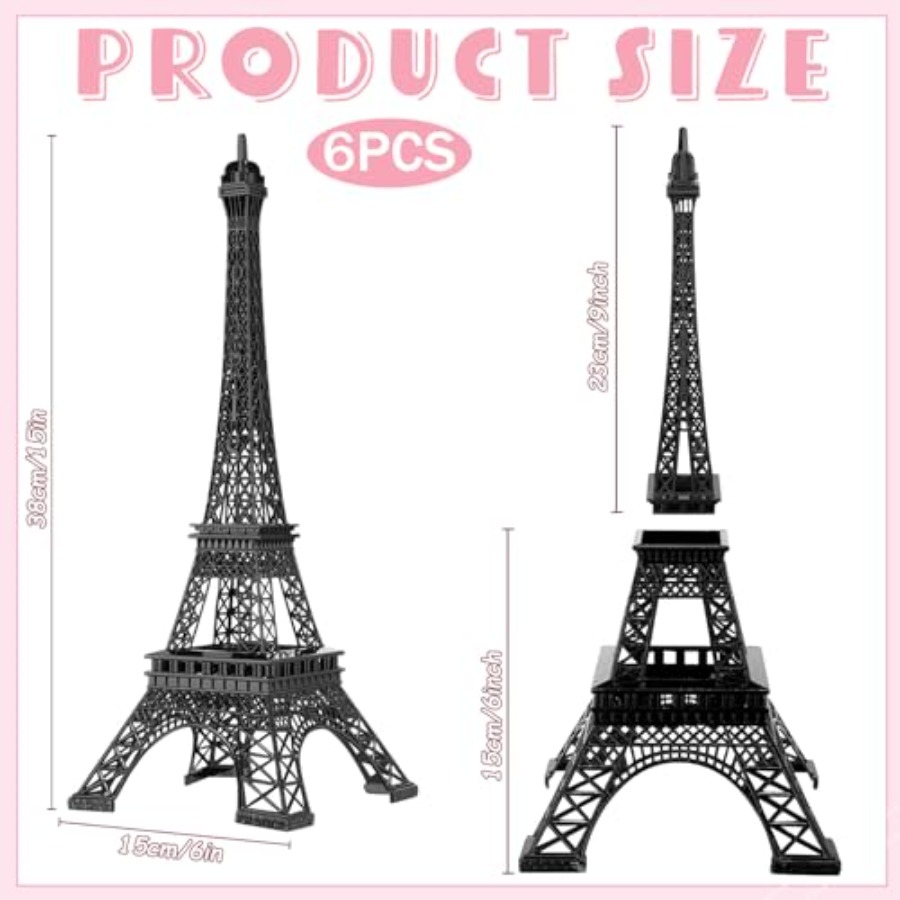 6 stuks 15'' Eiffeltoren beeld - Art Craft Model recensie en prijs