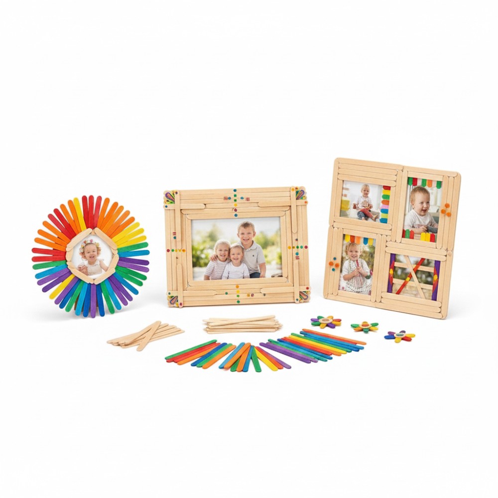 50 stuks gekleurde houten ijsl - Art Craft And Design recensie en prijs