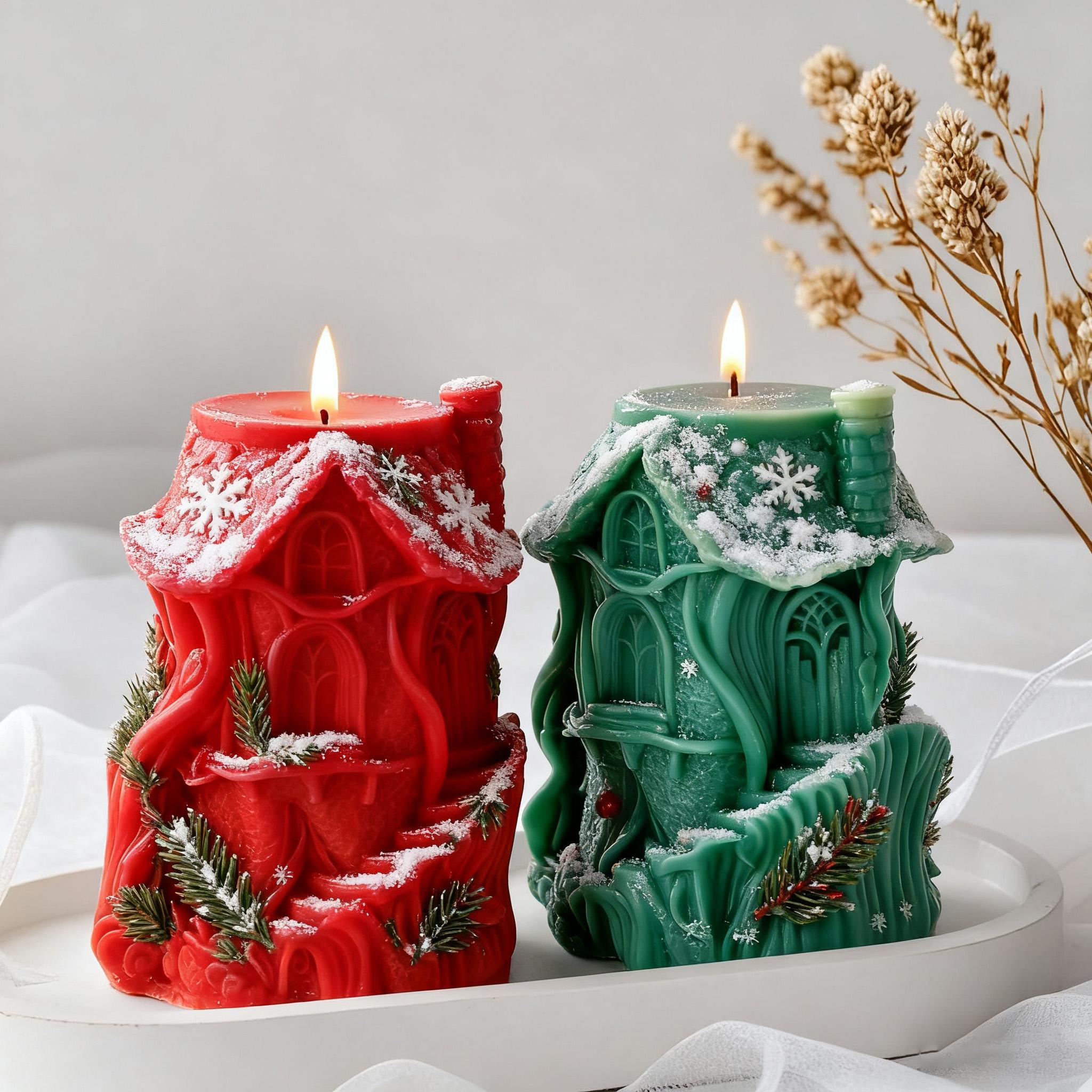 Kerst siliconen mallen 3D kers - Art Craft House Making recensie en prijs