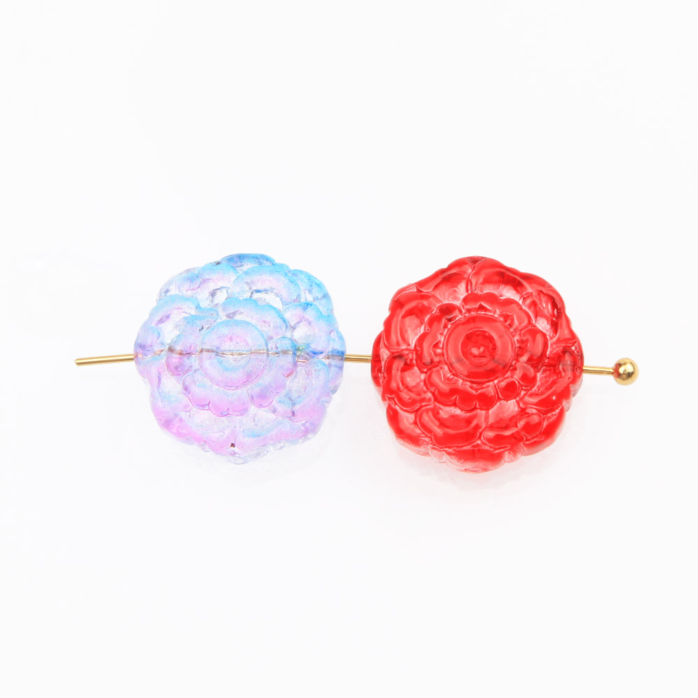 30 stks Glas Rose Bloem Kralen - Art Craft Flower Making recensie en prijs
