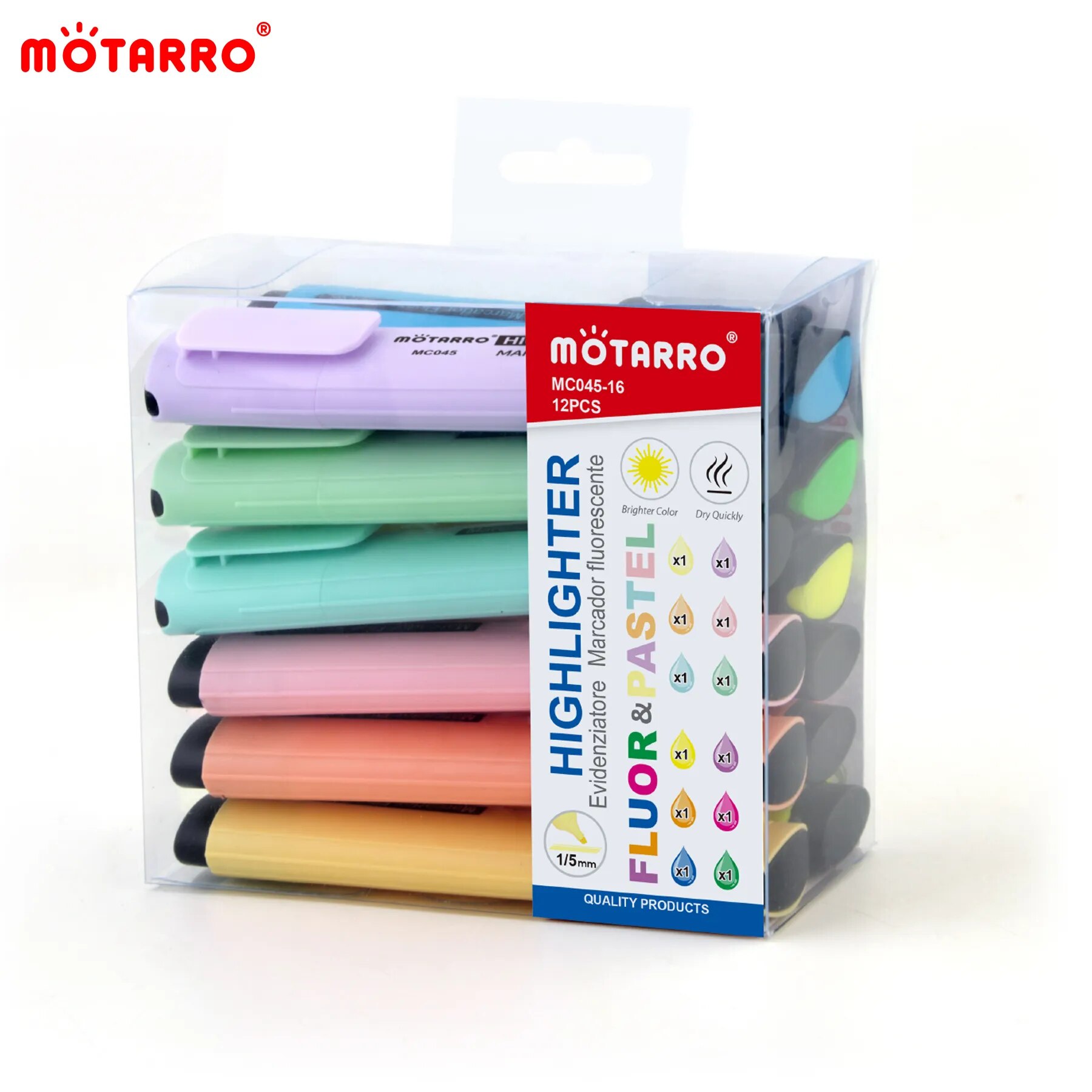 MOTARRO 12 Stuks Pvc Box Marke - Stabilo Marker Boss recensie en prijs