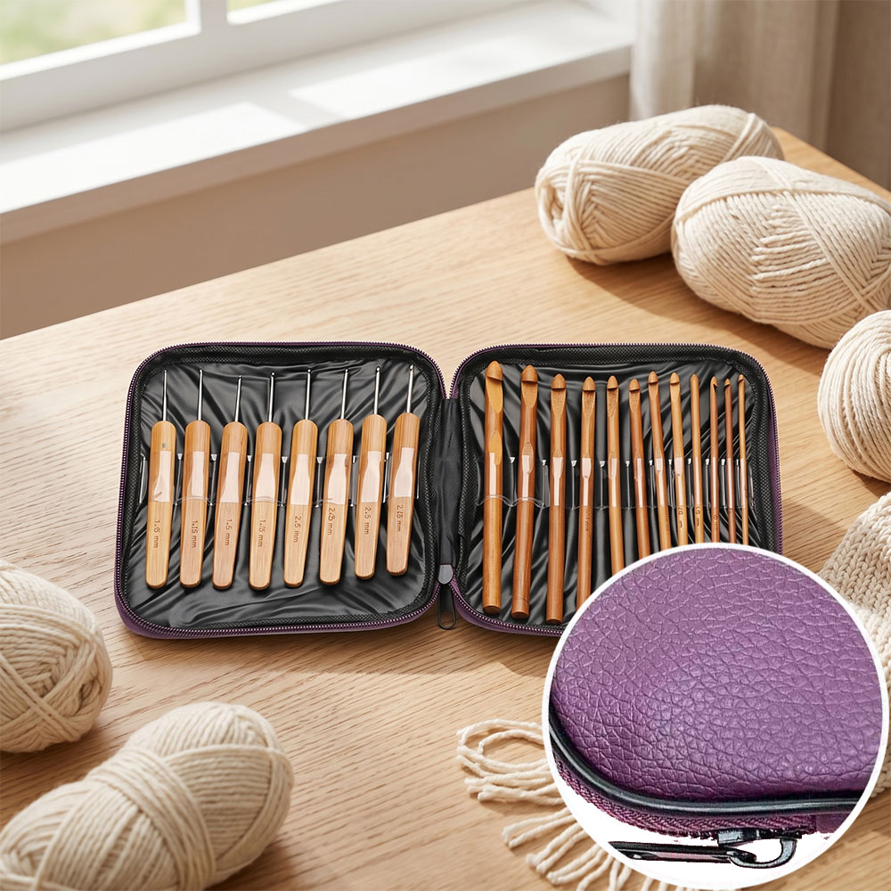 74-delige bamboe haaknaaldset, - Art Craft Store recensie en prijs
