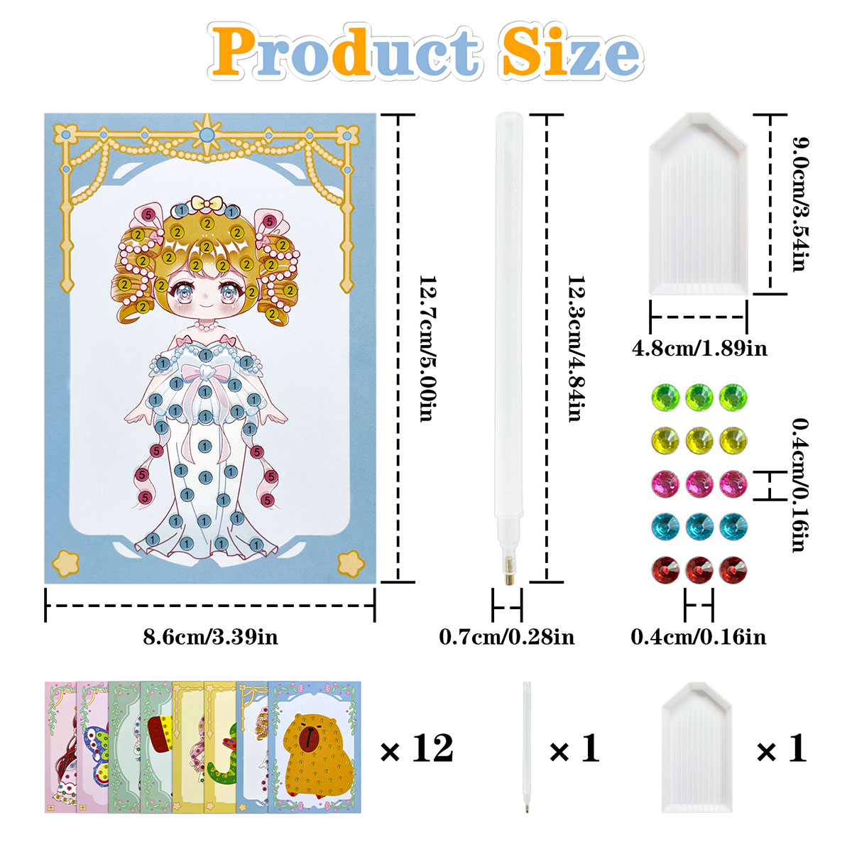 16-delige Gem Kit DIY knutsels - Art And Craft With Paint recensie en prijs
