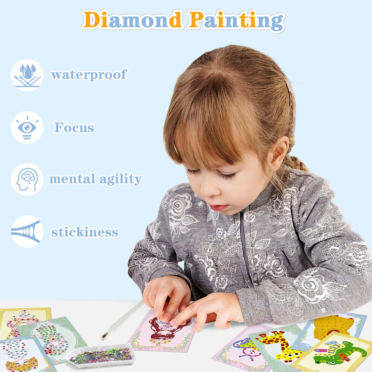 16-delige Gem Kit DIY knutsels - Art And Craft With Paint recensie en prijs