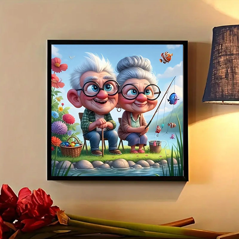 Grootouders Vissen Diamond Pai - Art Craft Website recensie en prijs