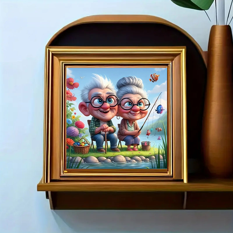 Grootouders Vissen Diamond Pai - Art Craft Website recensie en prijs