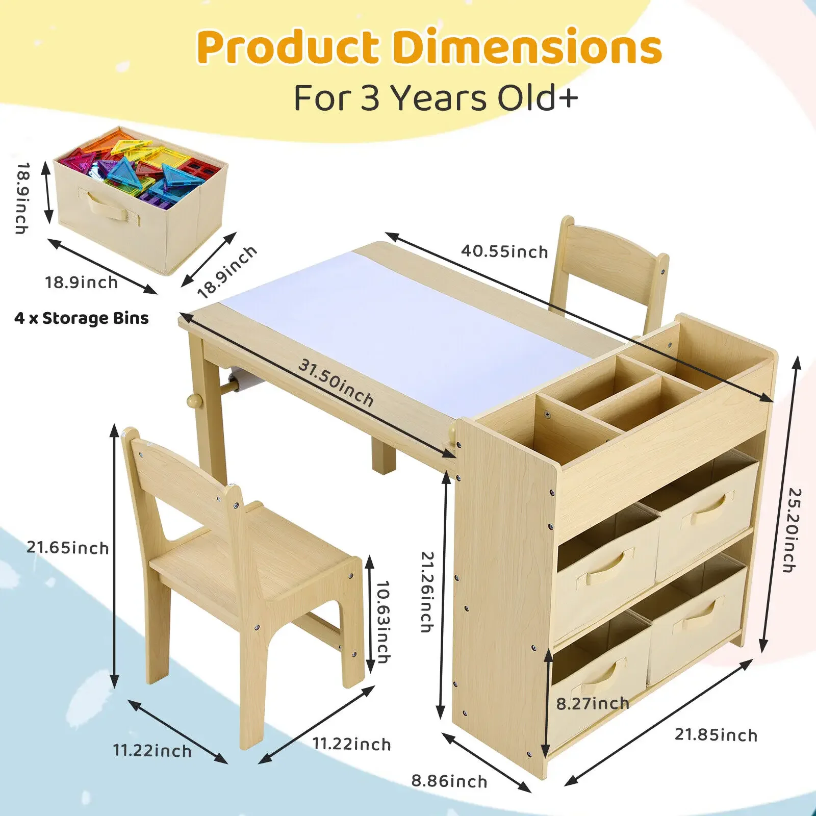 Kinderkunsttafel en 2-stoelens - Art And Craft Quotes For Kids recensie en prijs