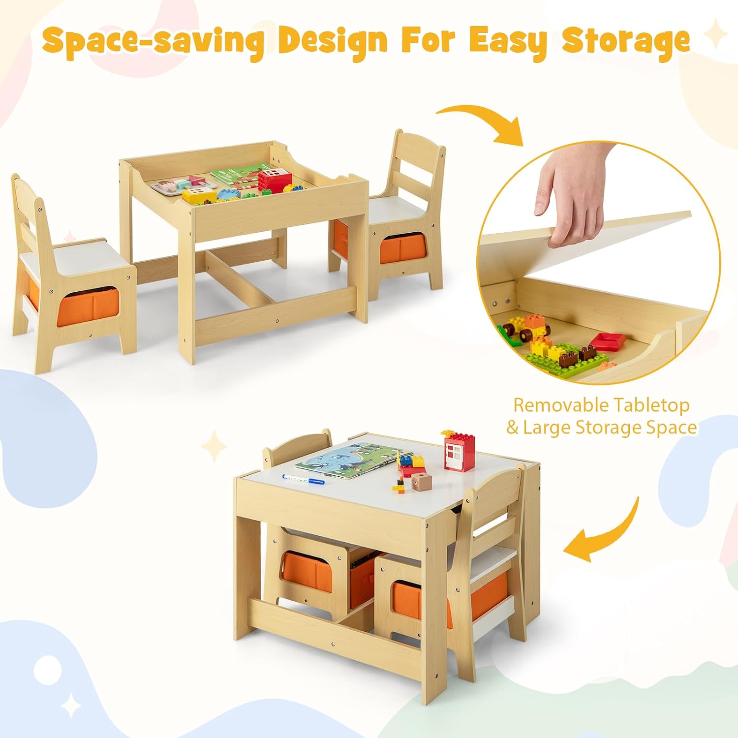 Kindertafel- en stoelenset, 3- - Art Craft Toddlers recensie en prijs