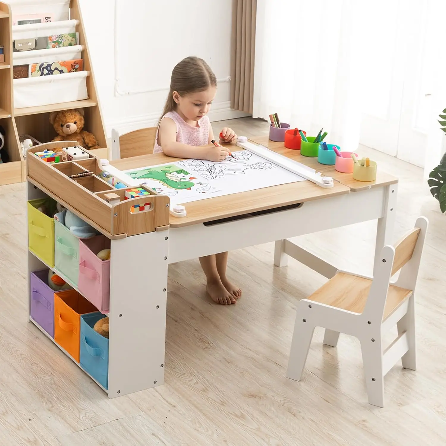 Kinderkunsttafel- en stoelense - Art Craft Toddlers recensie en prijs