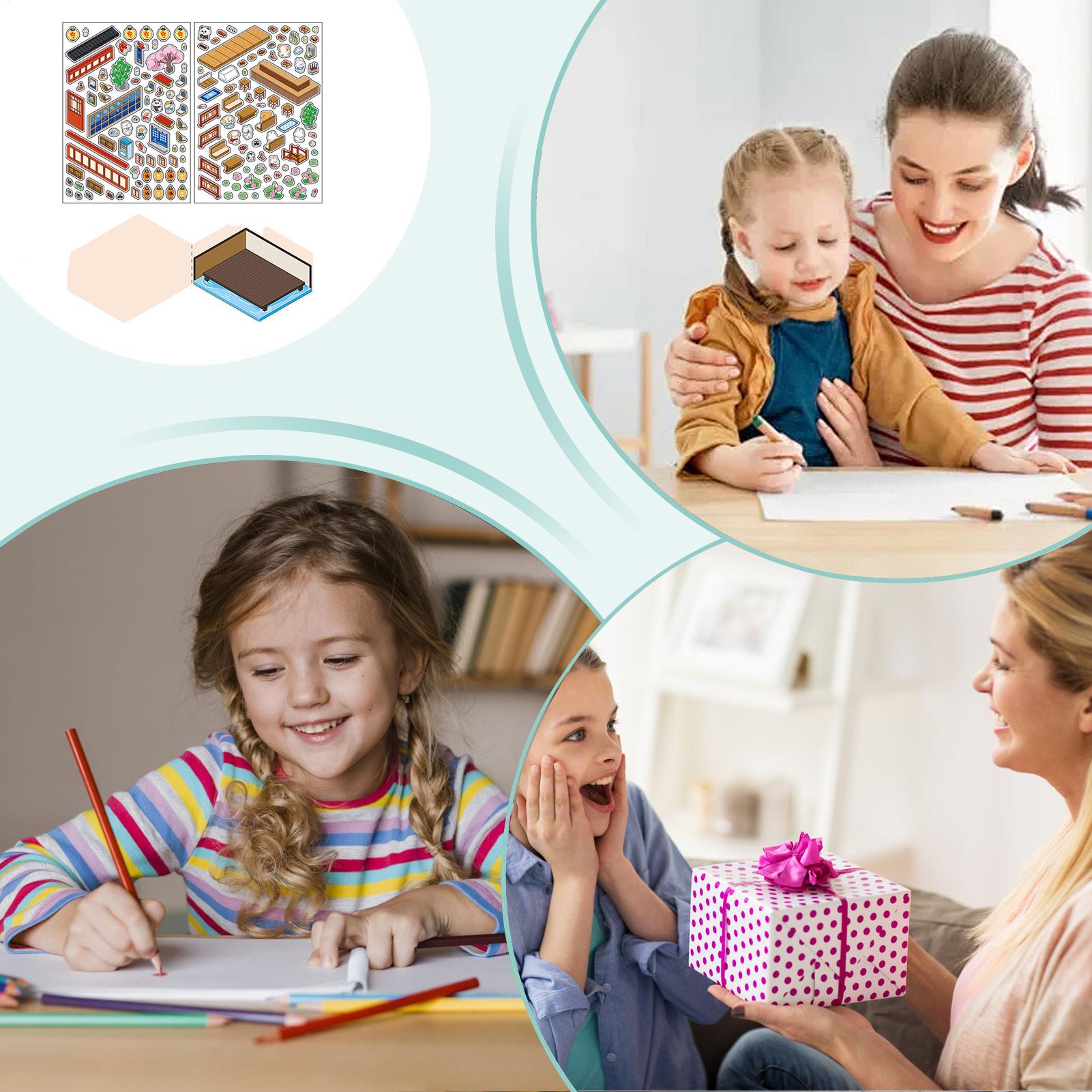 Stickerkamers Boek Miniatuurka - Art Craft House Making recensie en prijs