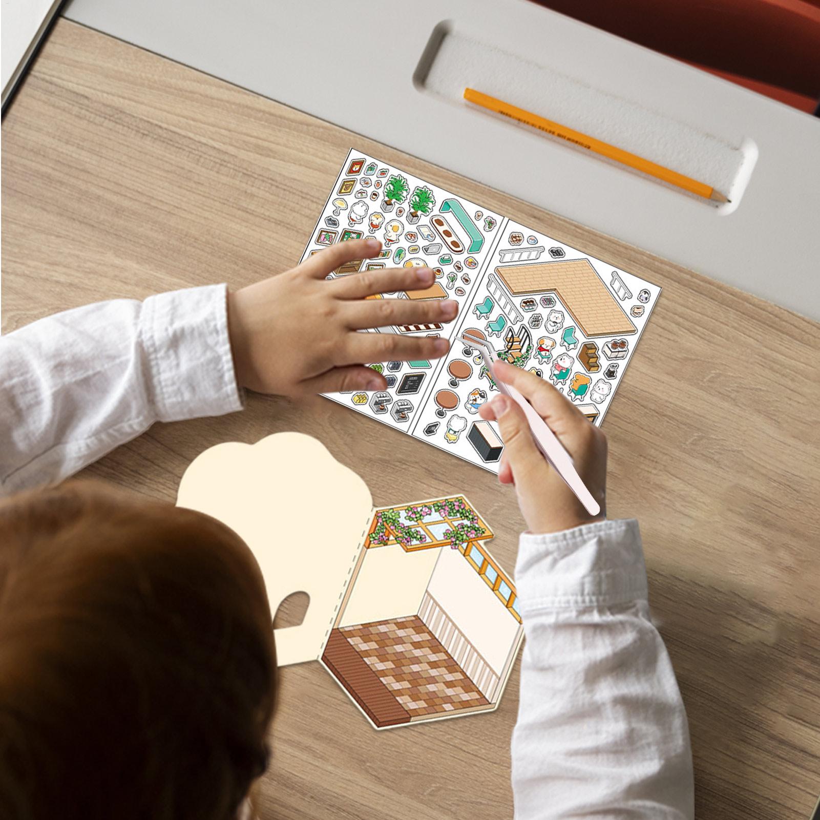 Stickerkamers Boek Miniatuurka - Art Craft House Making recensie en prijs