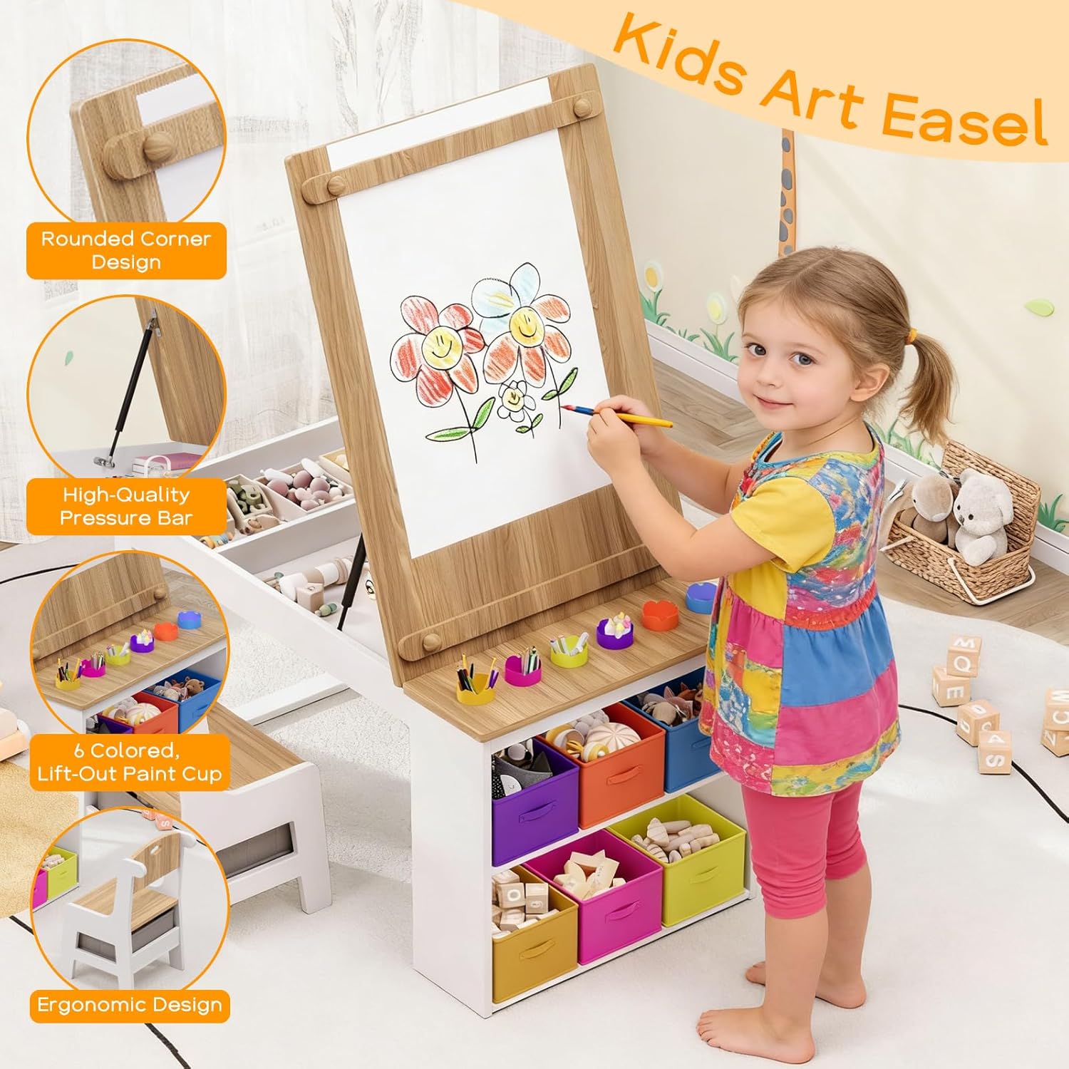 Kinderkunsttafel en -stoelen,  - Art Craft Toddlers recensie en prijs