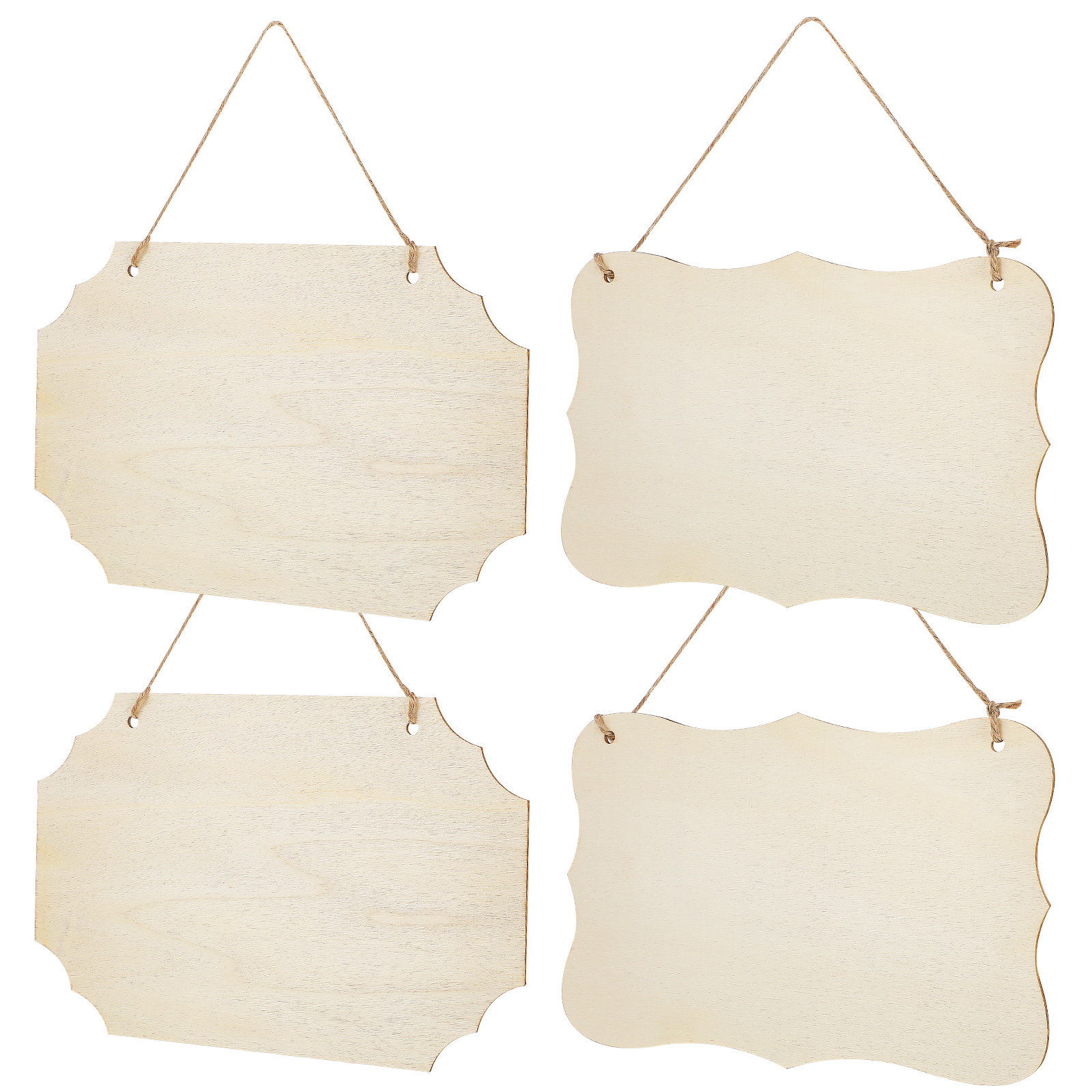 4 stuks blanco houten ambachte - Art Craft Door recensie en prijs