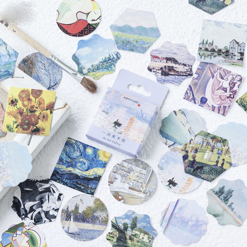 46 stuks kunstmuseum stickers  - Art Craft Museum recensie en prijs