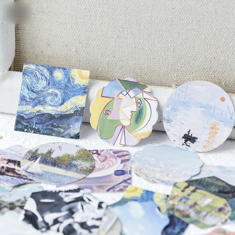 46 stuks kunstmuseum stickers  - Art Craft Museum recensie en prijs