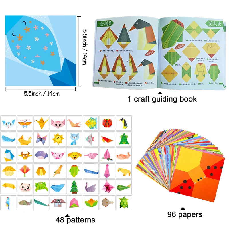 Origami-set met 30/96 vellen p - Art And Craft Nature recensie en prijs
