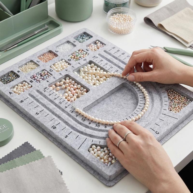 Vilt kralenmat rechthoekig vil - Art Craft And Design recensie en prijs