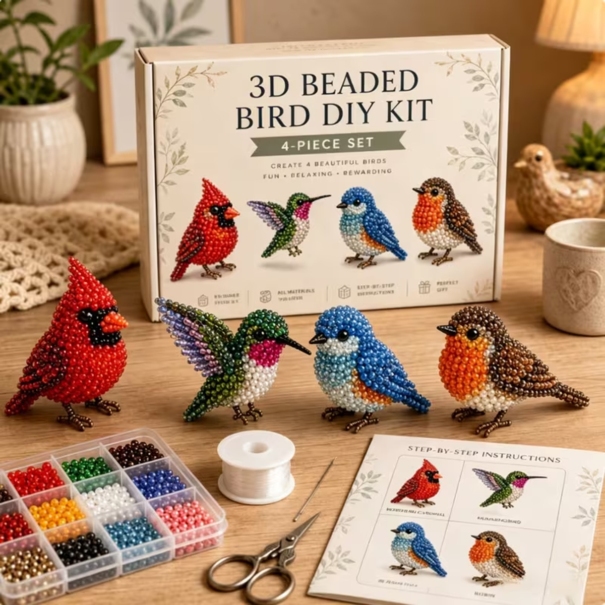Mini 3D-dierenset met kralen,  - The Art And Craft Of Jewelry recensie en prijs