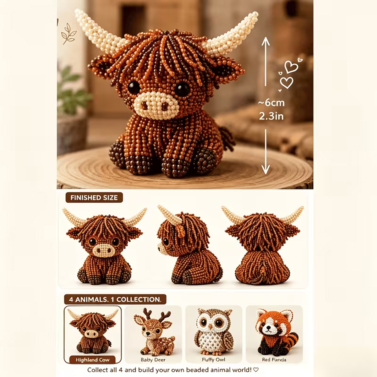 Mini 3D-dierenset met kralen,  - The Art And Craft Of Jewelry recensie en prijs