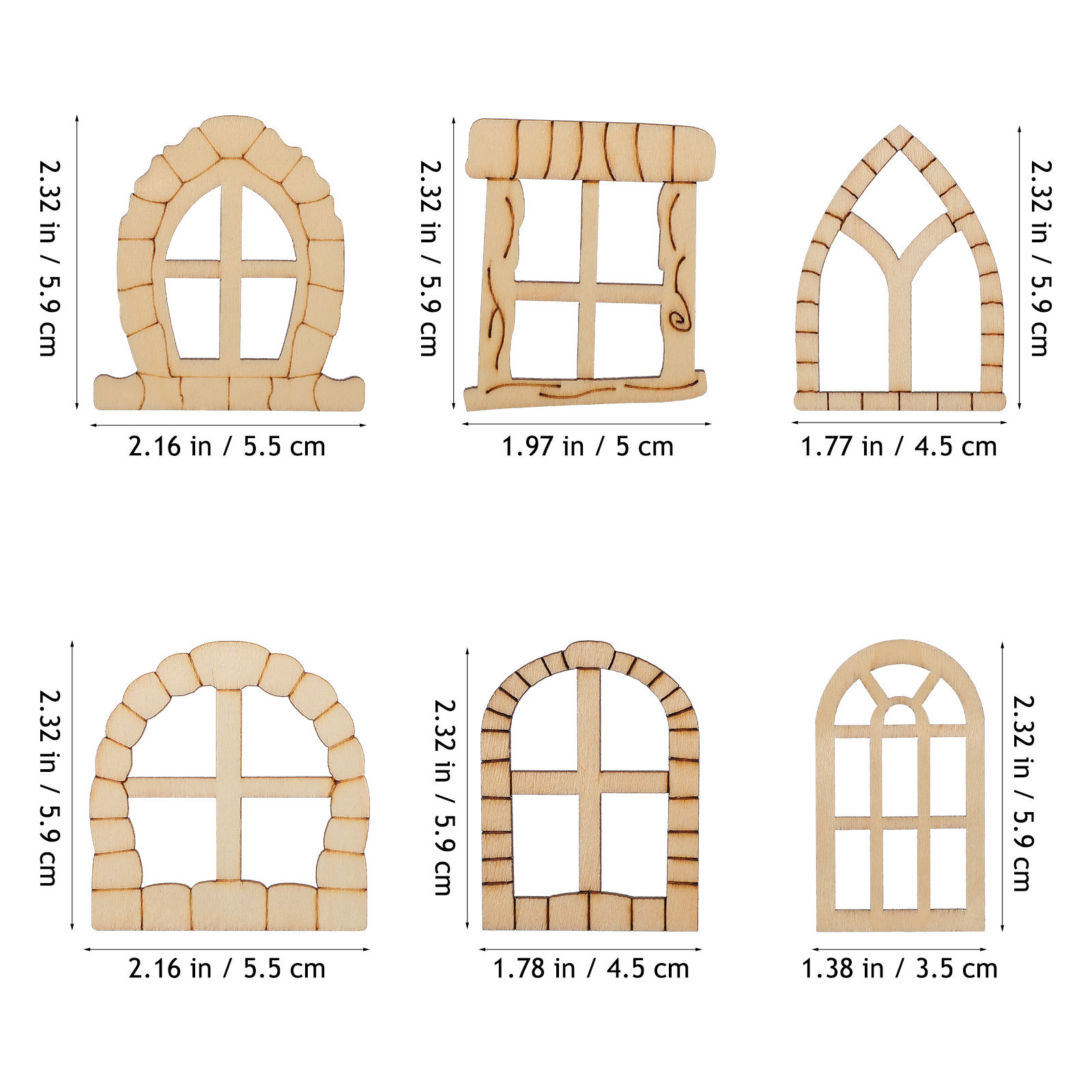 25 stuks miniatuur houten deur - Art Craft Door recensie en prijs