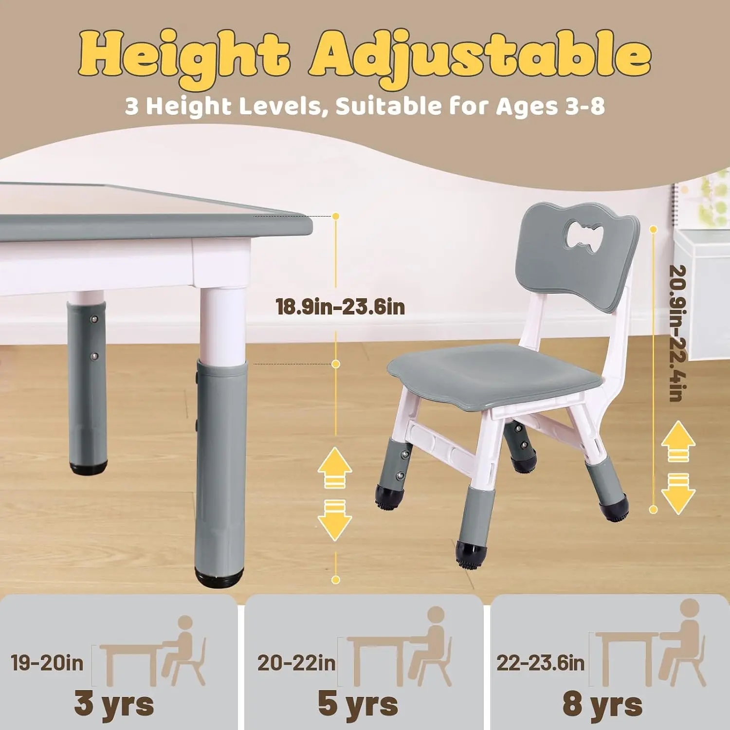 Kindertafel en 4 stoelen set v - Art Craft Toddlers recensie en prijs