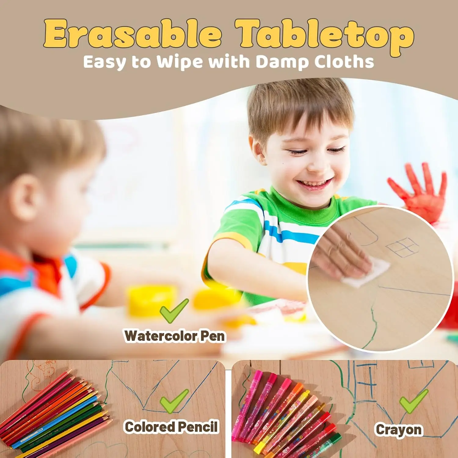 Kindertafel en 4 stoelen set v - Art Craft Toddlers recensie en prijs